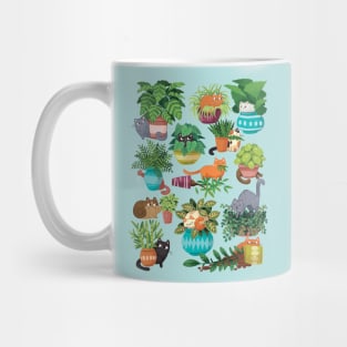 Cats and planters Mug